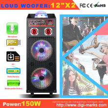 China Fabrik neue Design Dual 12 Zoll Bluetooth Multimedia Lautsprecher